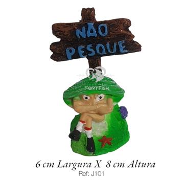 ACE PET ENFEITE J101 SIRI C/ PLACA NÃO PESQUE