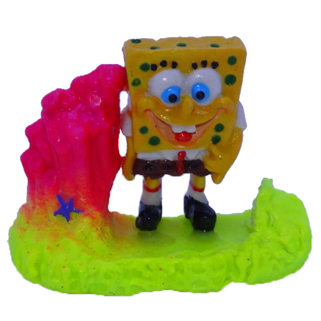 ACE PET ENFEITE P040 BOB ESPONJA NO CORAL