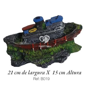 ACE PET ENFEITE B019 NAVIO ENCALHADO GRANDE