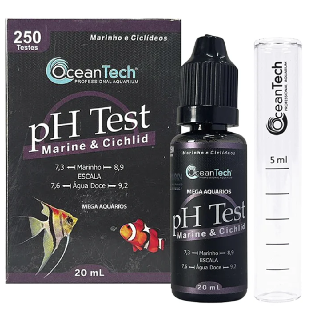 OCEAN TECH PH TEST MARINHO E CICLÍDEOS 20ML