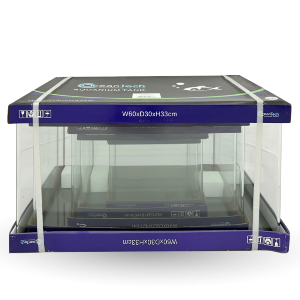 OCEAN TECH KIT AQUÁRIO CURVO COMPOSTO POR 5 AQUÁRIOS: 64,8L 40,5L 23,0L 16,51L 11,35L