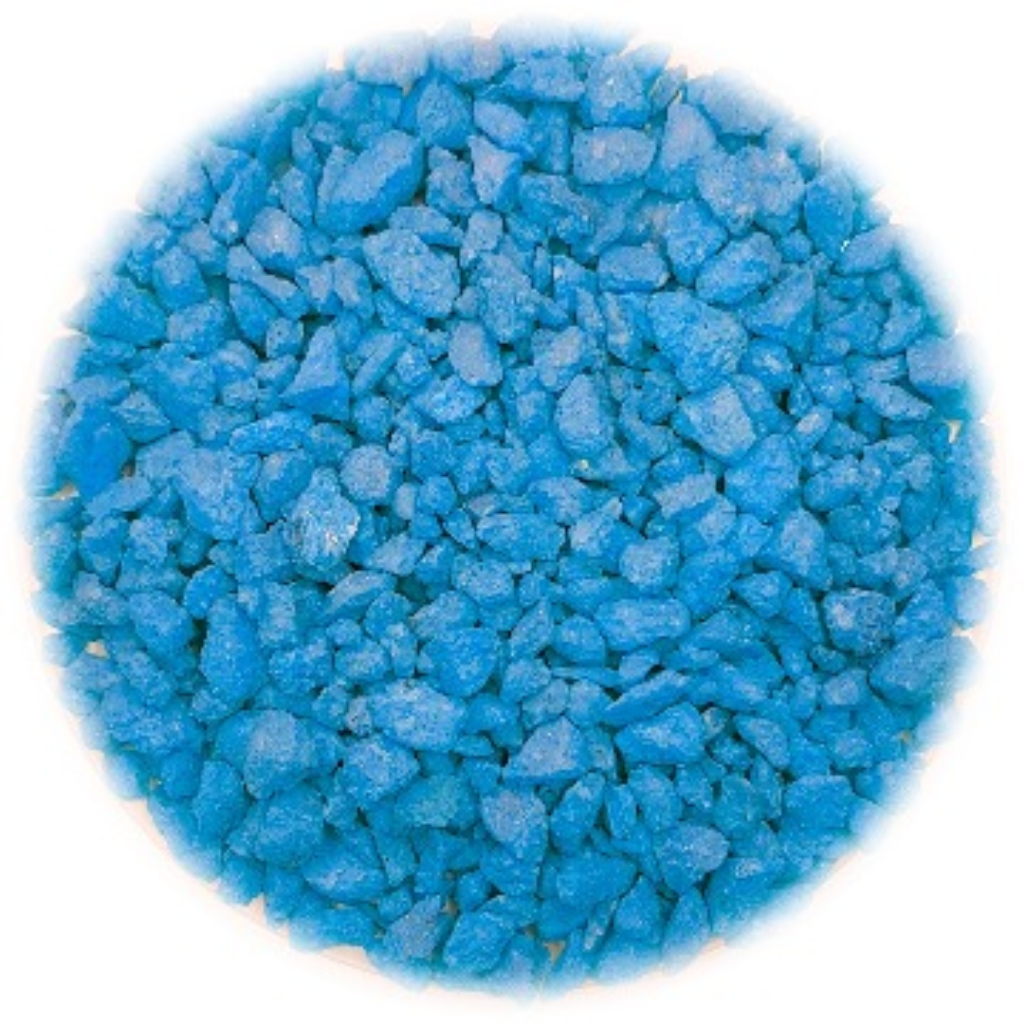 FORTTFISH CASCALHO QUARTZO COLOR AZUL 5MM 1KG RIO FREIO