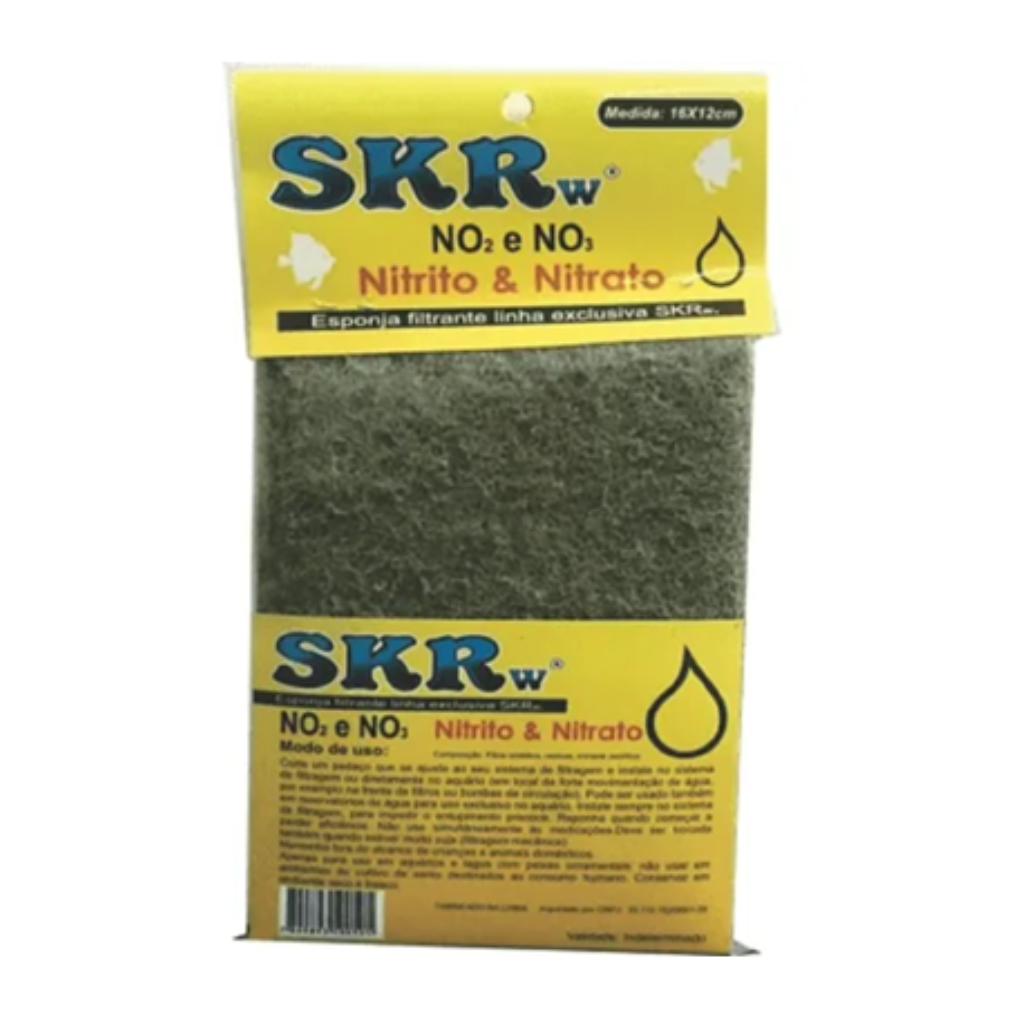 SKRW ESPONJA FILTRANTE NO2 E NO3 (NITRITO/NITRATO) 33 X 12CM