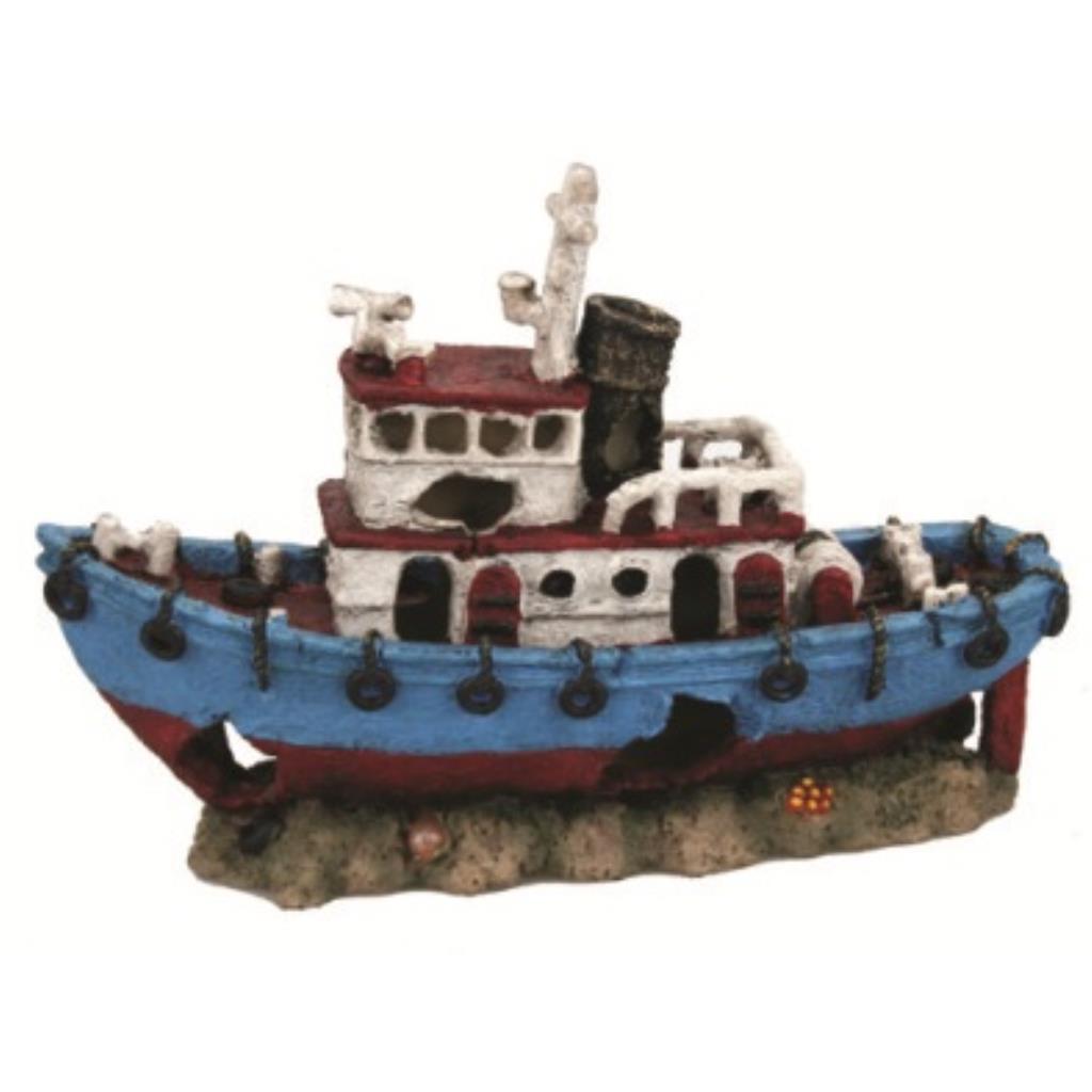 ACE PET ENFEITE CH2278B NAVIO NAUFRAGADO 27,5CM X 9CM X 18,2CM