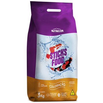 NUTRICON STICKS FOOD COLORACAO 3 KG
