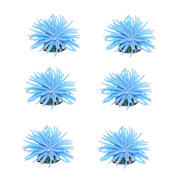 SOMA ENFEITE DE SILICONE ANEMONA SHORT AZUL 4,5 CM (6 UN)