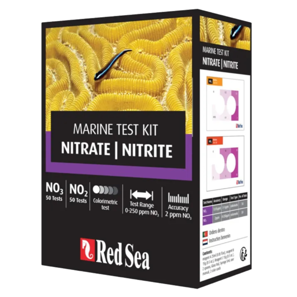 TESTE RED SEA MARINE TEST KIT NITRITE/NITRATE (NO2/NO3) - 50/50 TESTES