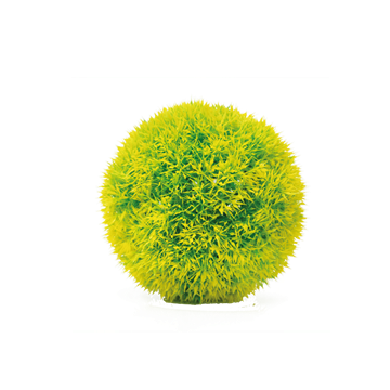 SOMA PLANTA PLASTICA MUSGO BALL AMARELO 17CM