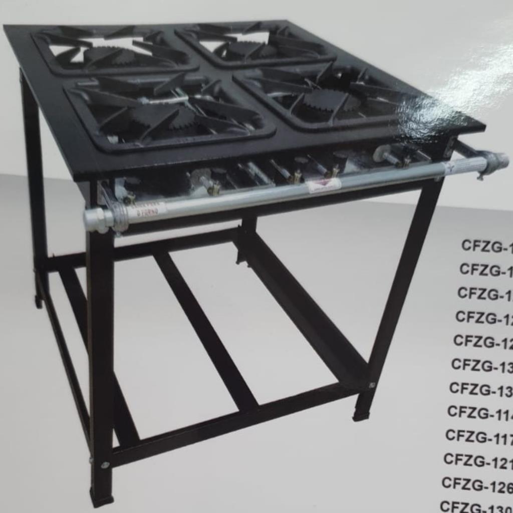 Fogão 4 boca 30x30 alta  pressão com forno Cefaz