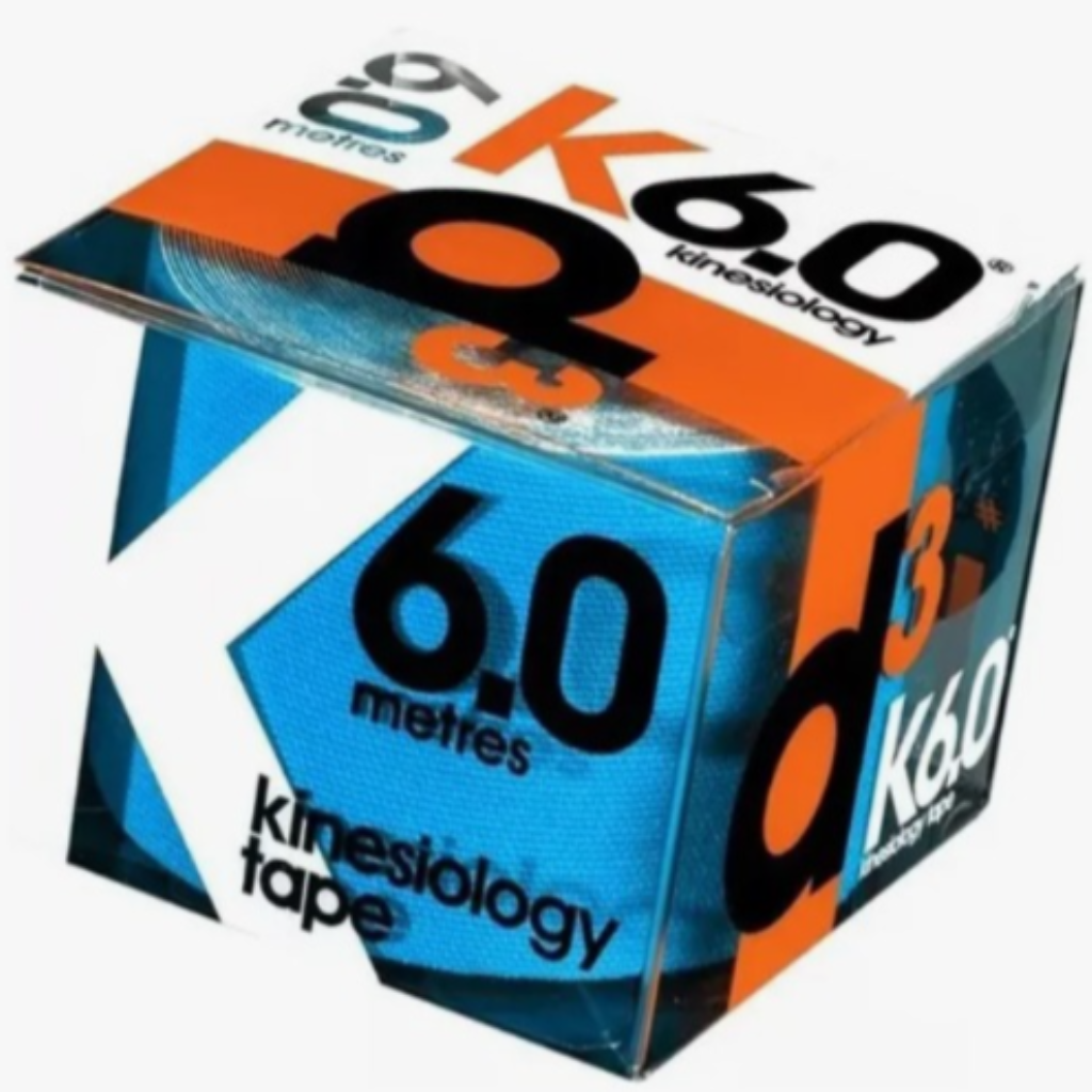 K6.0 Fita Kinesiologica - 5cm x 6M - Azul Royal
