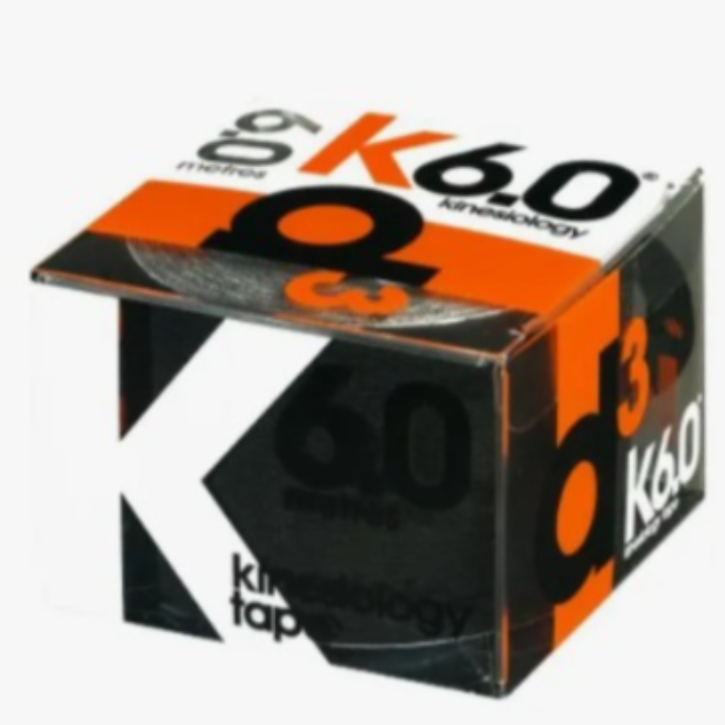 K6.0 Fita Kinesiologica - 5cm x 6M - Preto