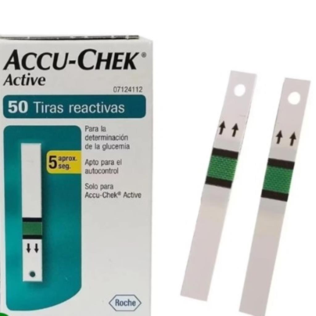 TIRAS DE GLICEMIA ACCU-CHEK ACTIVE UNIDADE - ROCHE