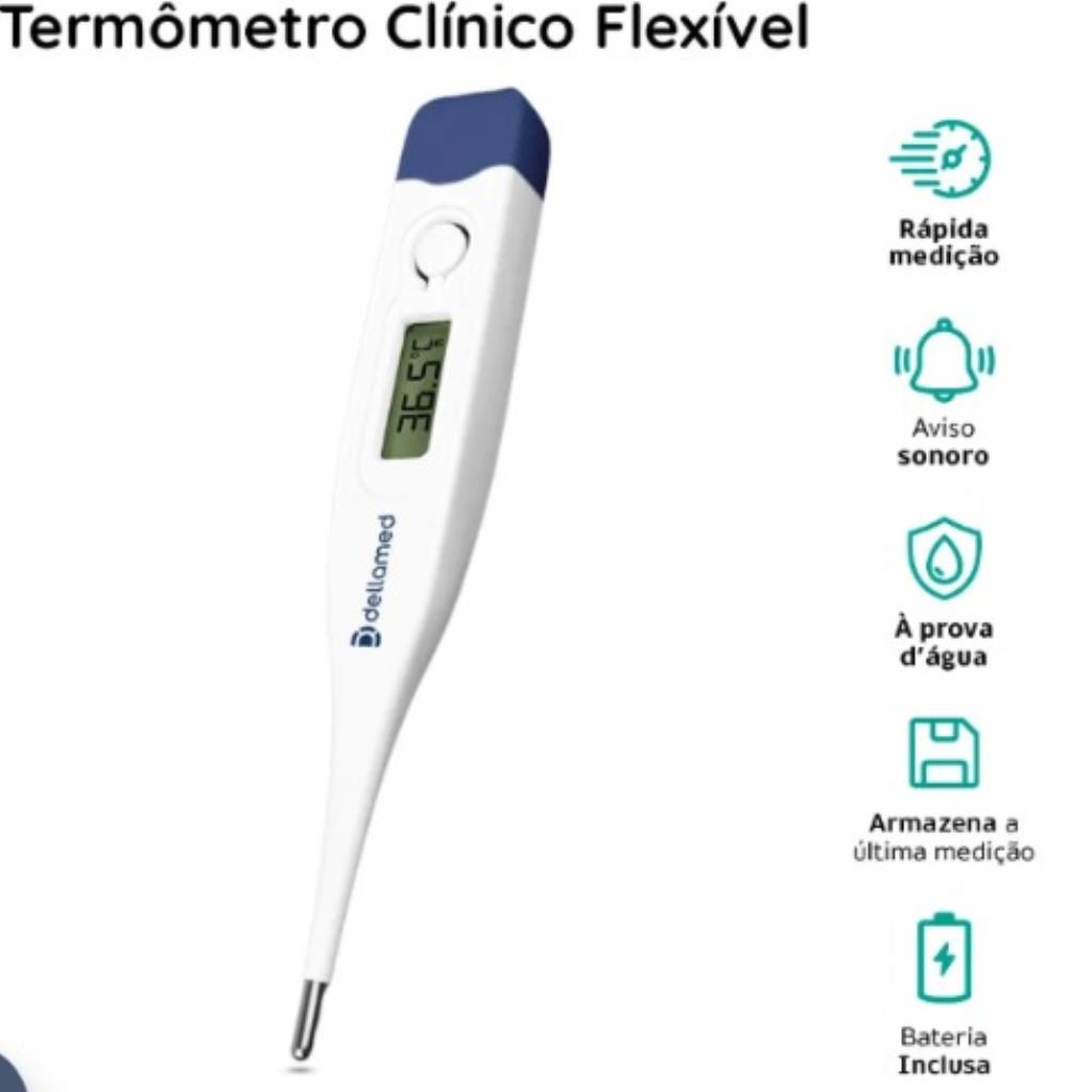 TERMOMETRO CLINICO HASTE FIXA AZUL
