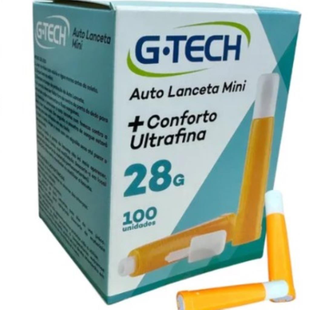 LANCETA G-TECH AUTOMATICA MINI 28G1 UNIDADE - ACCUMED
