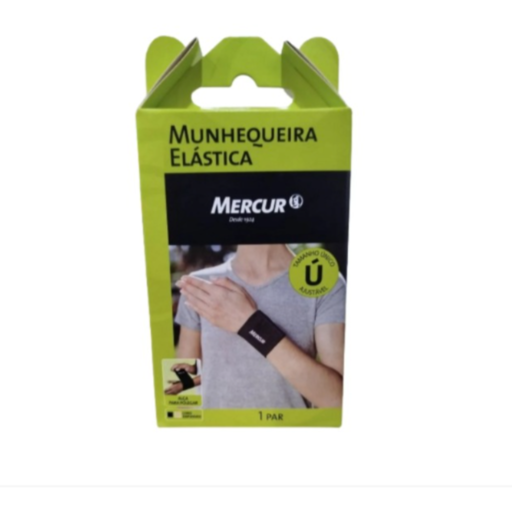MUNHEQUEIRA ELASTICA MERCUR AJUSTAVEL PRETO