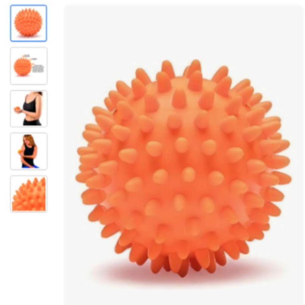 BOLA DE MASSAGEM LARANJA 7,5CM