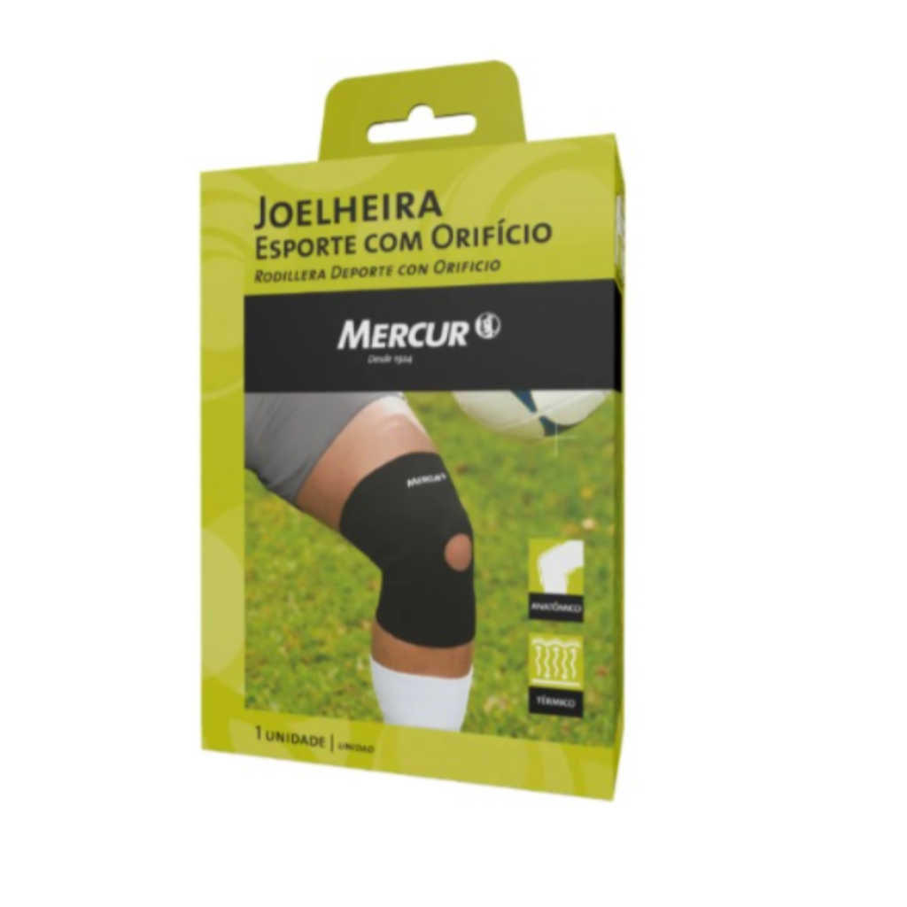 AS JOELHEIRA MERCUR ESPORTE ORIFICIO REFORCADO PRETO P