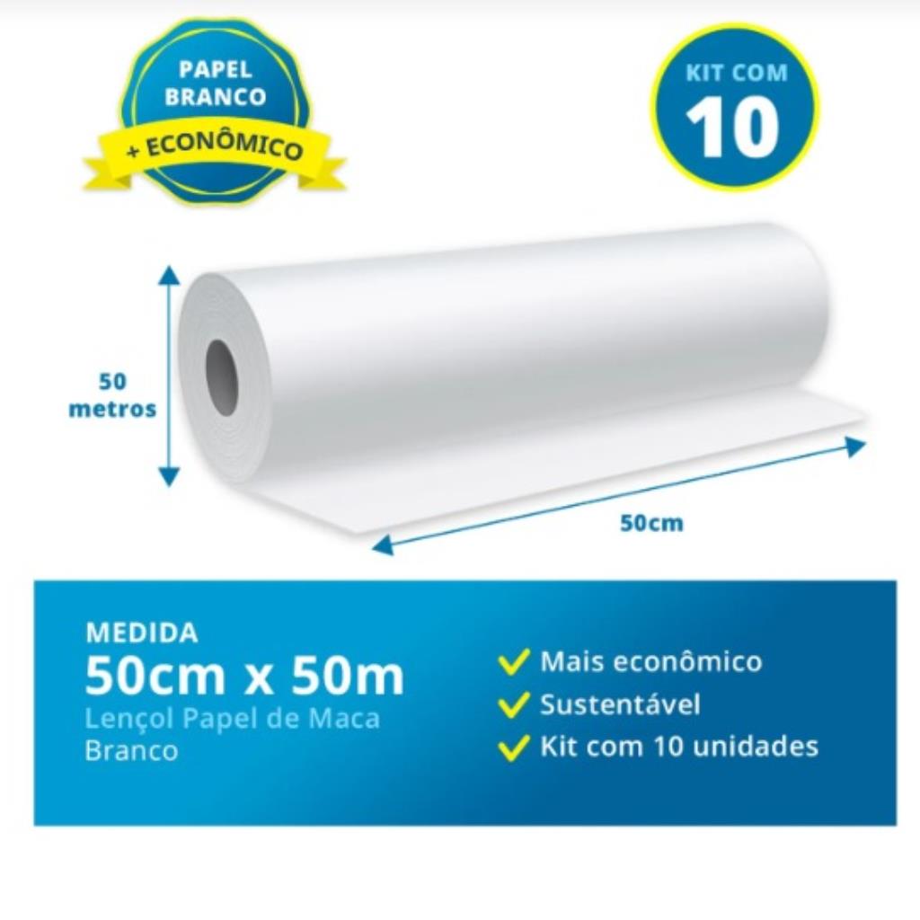PAPEL DE MACA DESCARTÁVEL 50 CM  X 50 CM