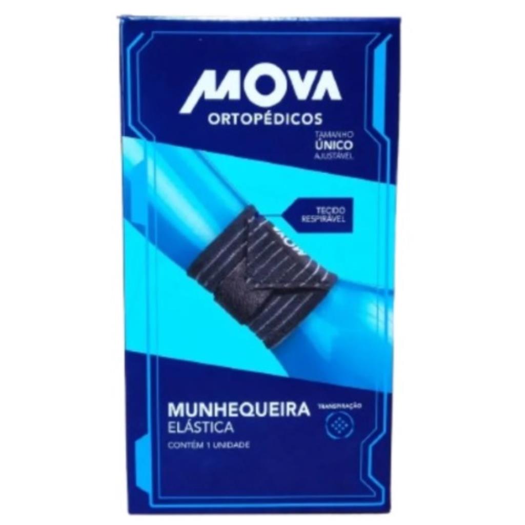 MUNHEQUEIRA ELASTICA  PRETA - FLEX - MOVA - TAM U