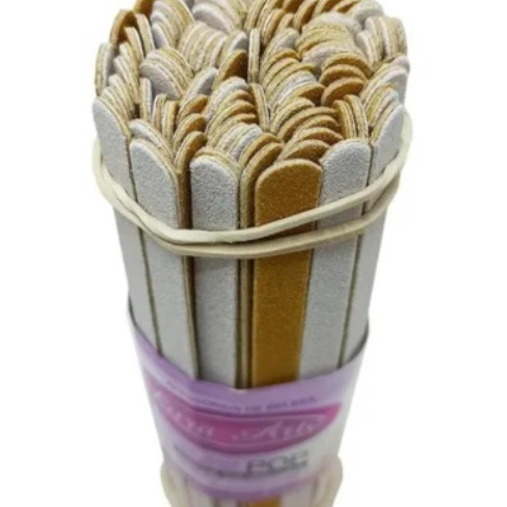 Lixa De Unha Descartável 13cm C100 Duplo Grão 100 E 180 Full clip