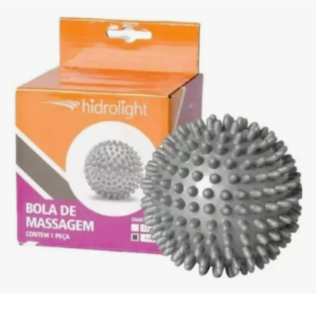 BOLA DE MASSAGEM CINZA 9,0CM