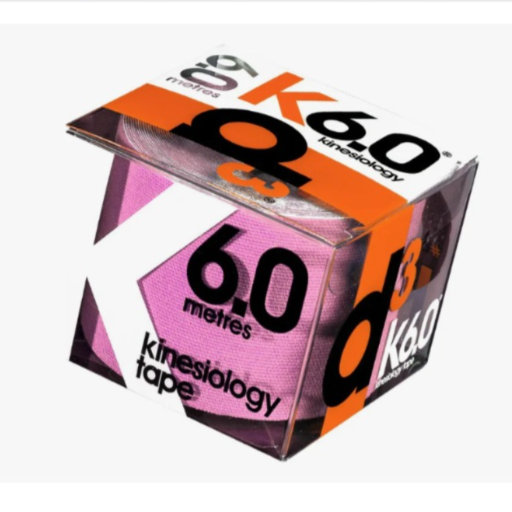 K6.0 Fita Kinesiologica - 5cm x 6M - Rosa