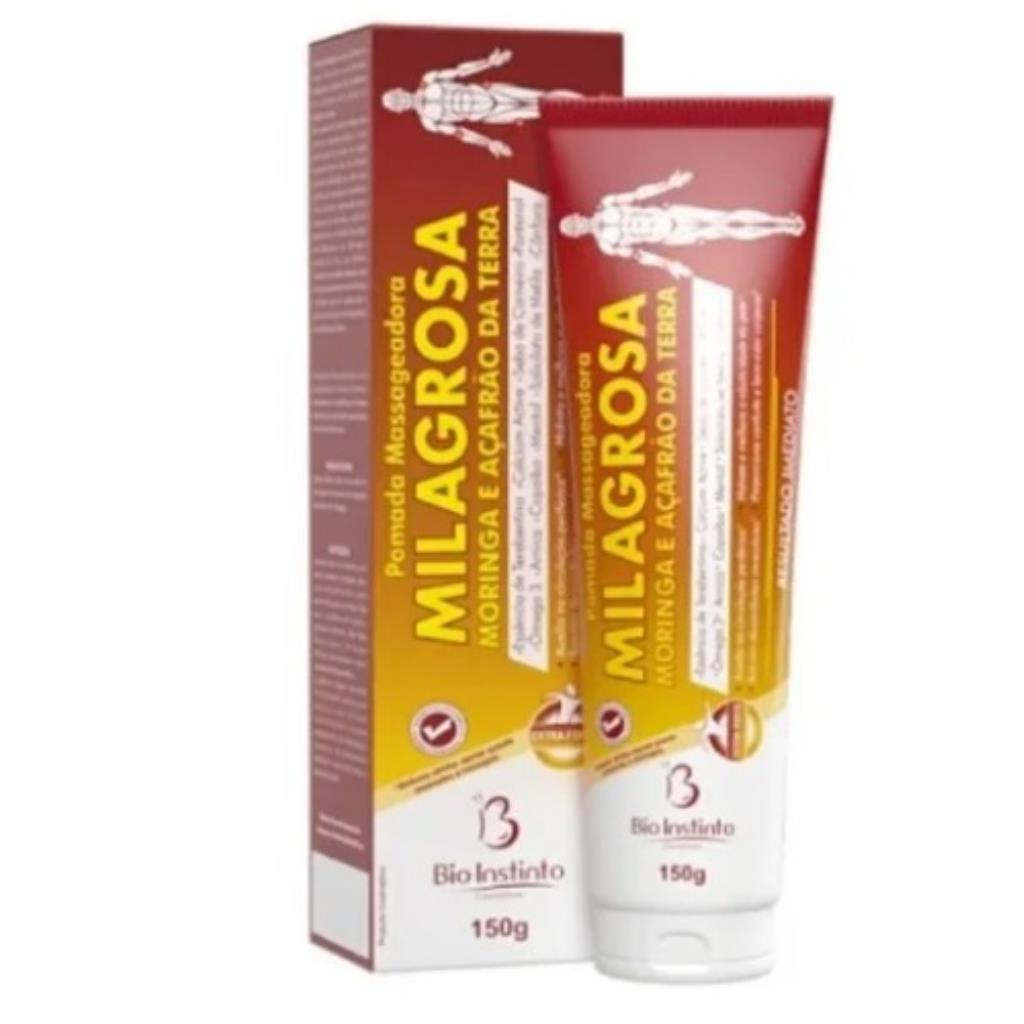 POMADA MILAGROSA MORINGA AÇAFRÃO DA TERRA