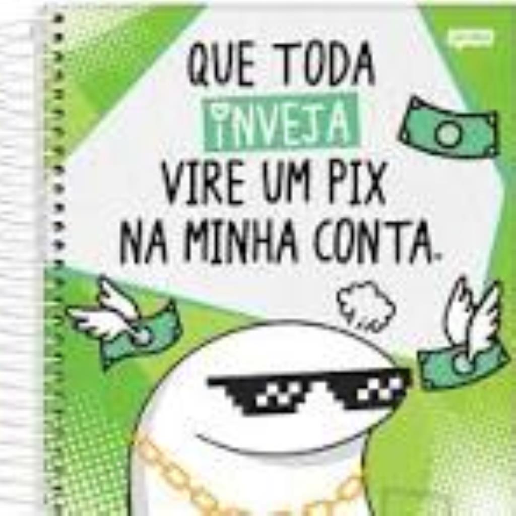 Caderno Jandaia Flork verde 240 folhas 15 x 1