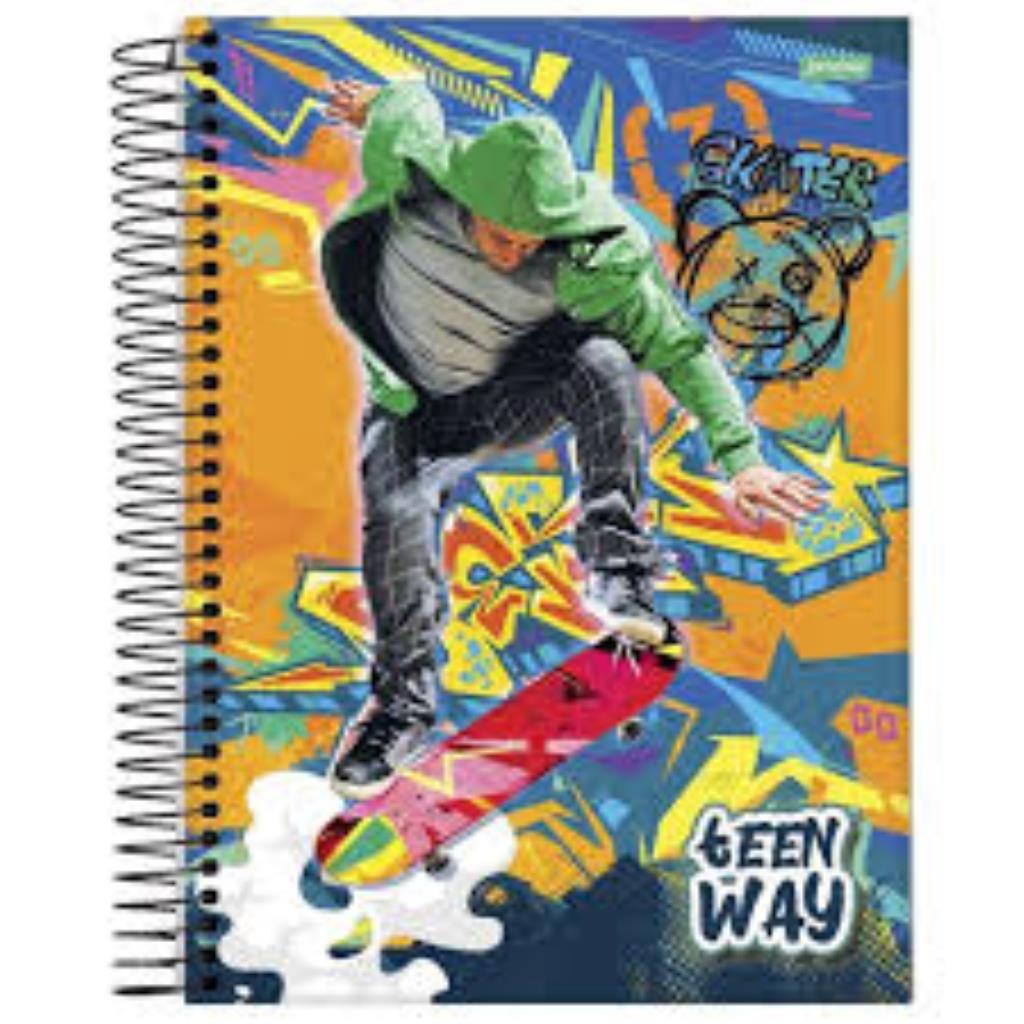 Caderno Teen Way Jandaia 96 folhas