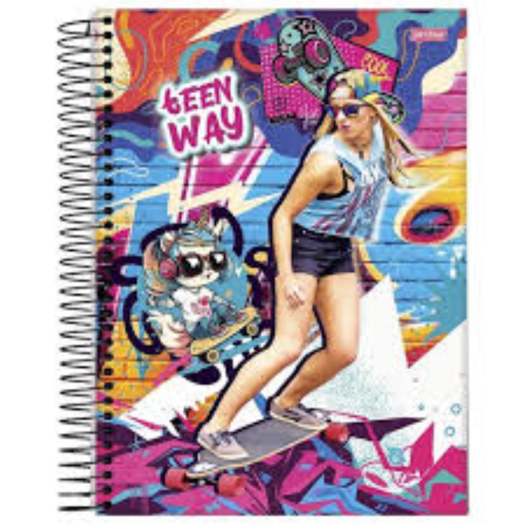 Caderno 96 folhas Jandaia 1 x 1