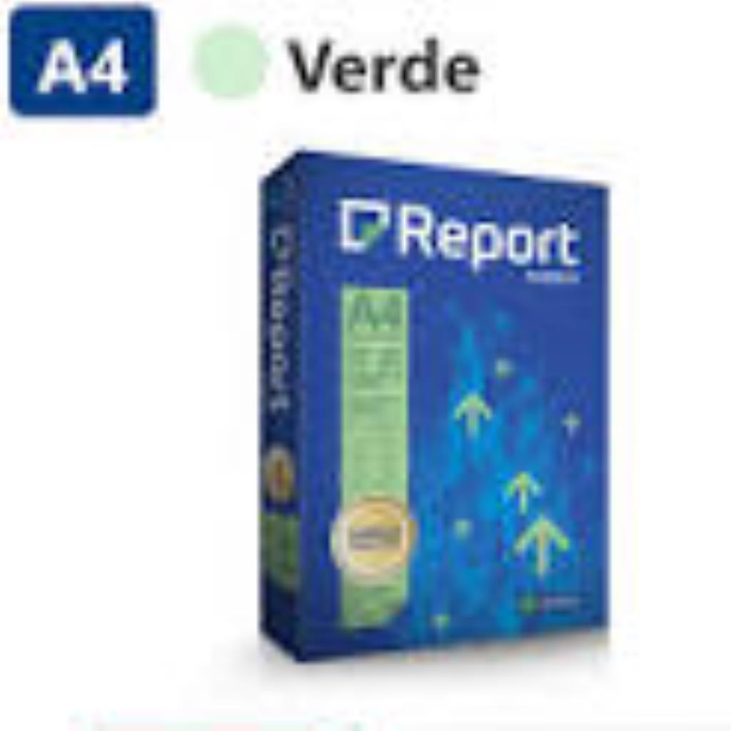 Papel Sulfite A4 Report Colorido Verde