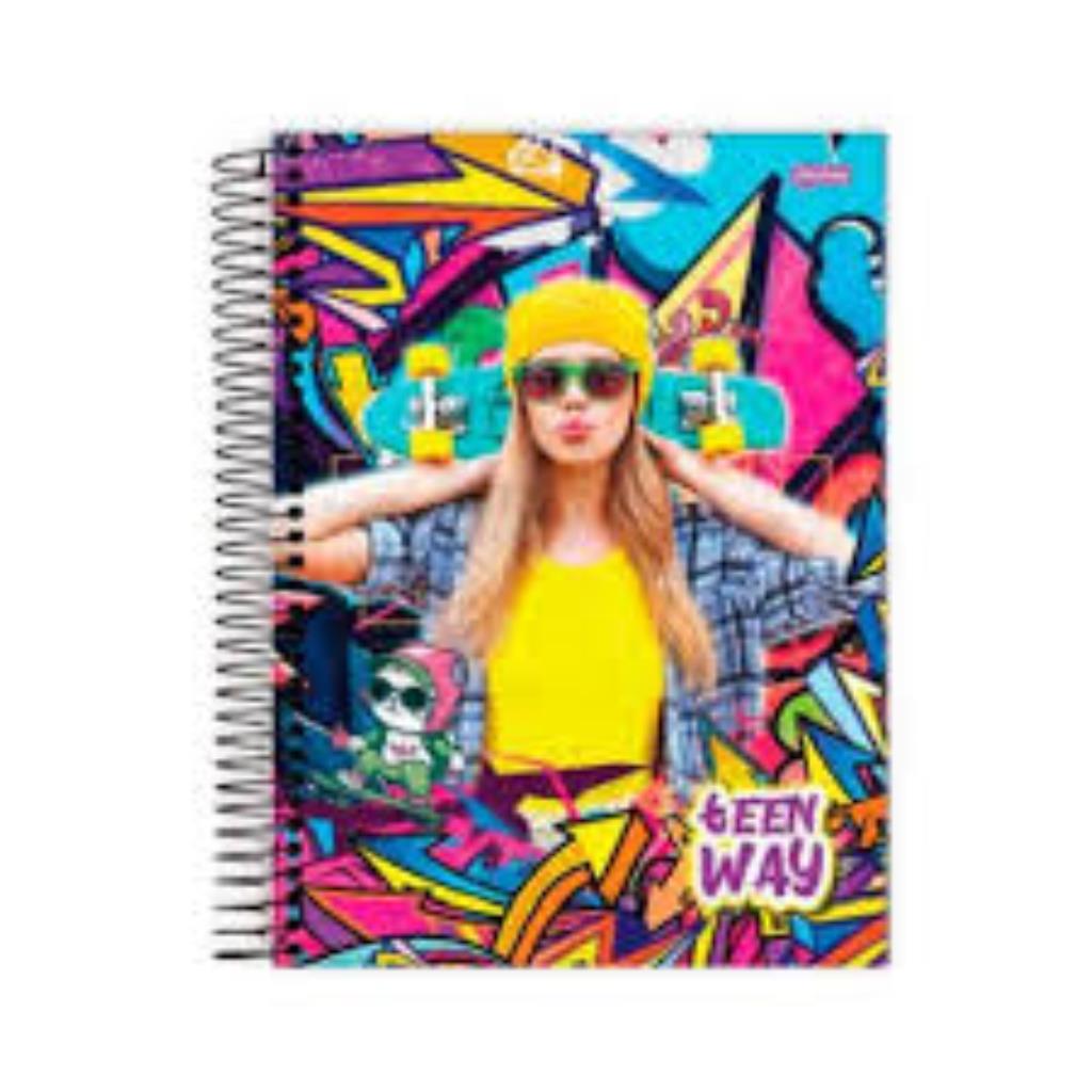 Caderno Teen Way 96 folhas 1x1
