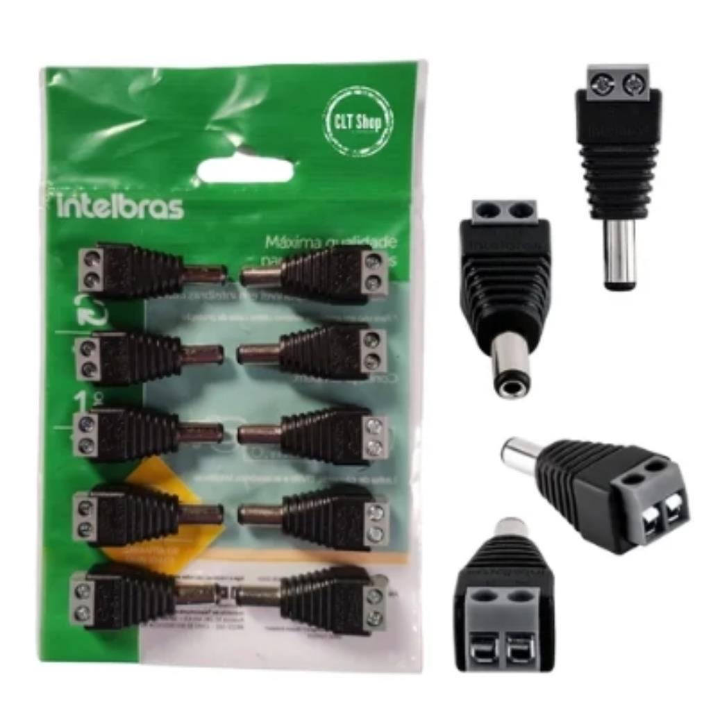 Conector Conex 1000 P4 Macho Pacote 10 Unidades Intelbras