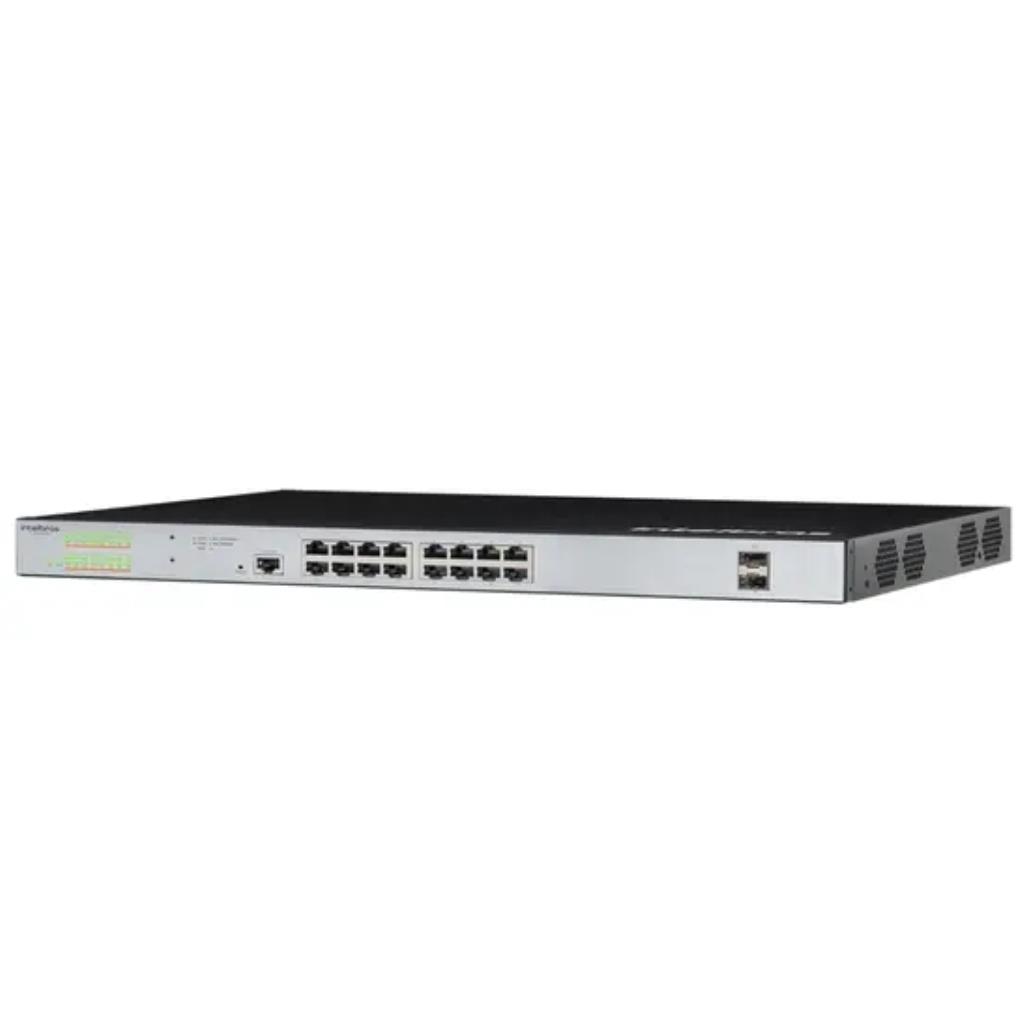 SWITCH GERENCIAVEL 16P INTELBRAS FAST POE 2P GIGA 2P SFP COMBC INTELBRAS
