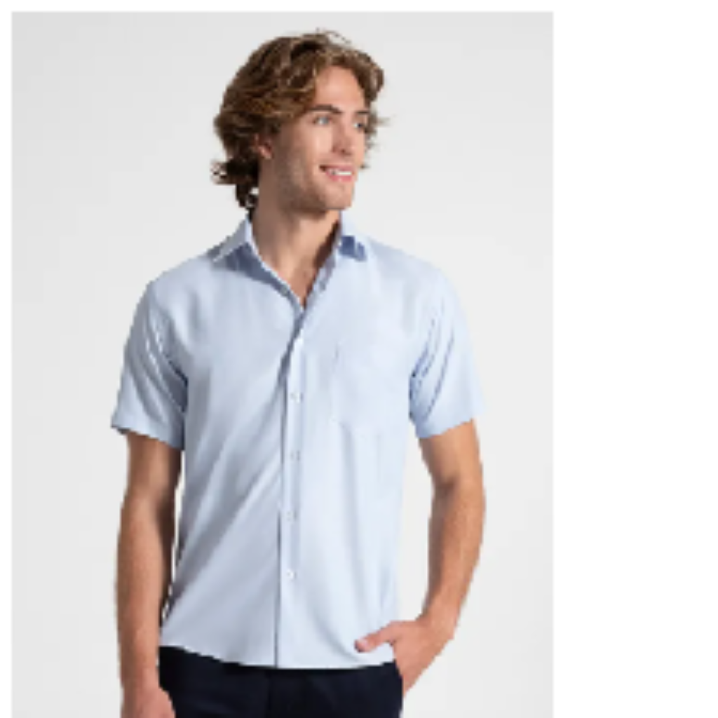 Camisa Supremo Manga Curta / Cores disponíveis ( Azul Claro ) tamanho 2 ao 5