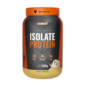 ISOLATE PROTEIN ZERO LACTOSE 900G NEW MILLEN (BAUNILHA)