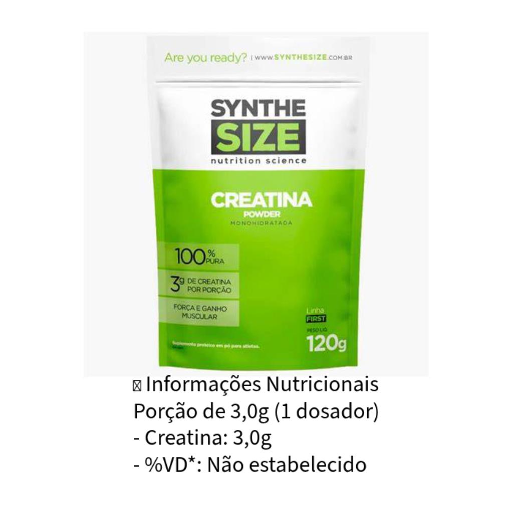 CREATINA POWDER REFIL 120G SYNTHE SIZE