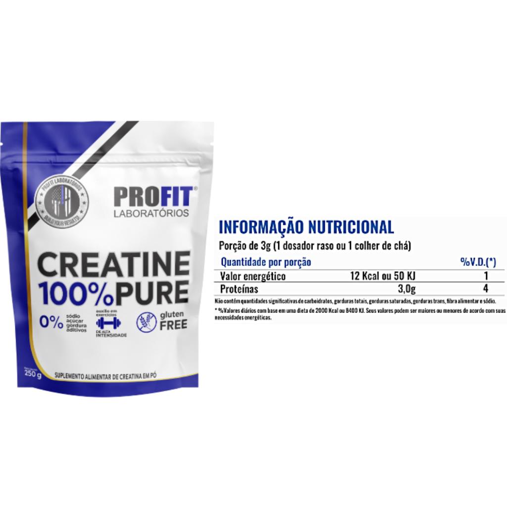 CREATINE POWDER 100% PURE REFIL 250G PROFIT