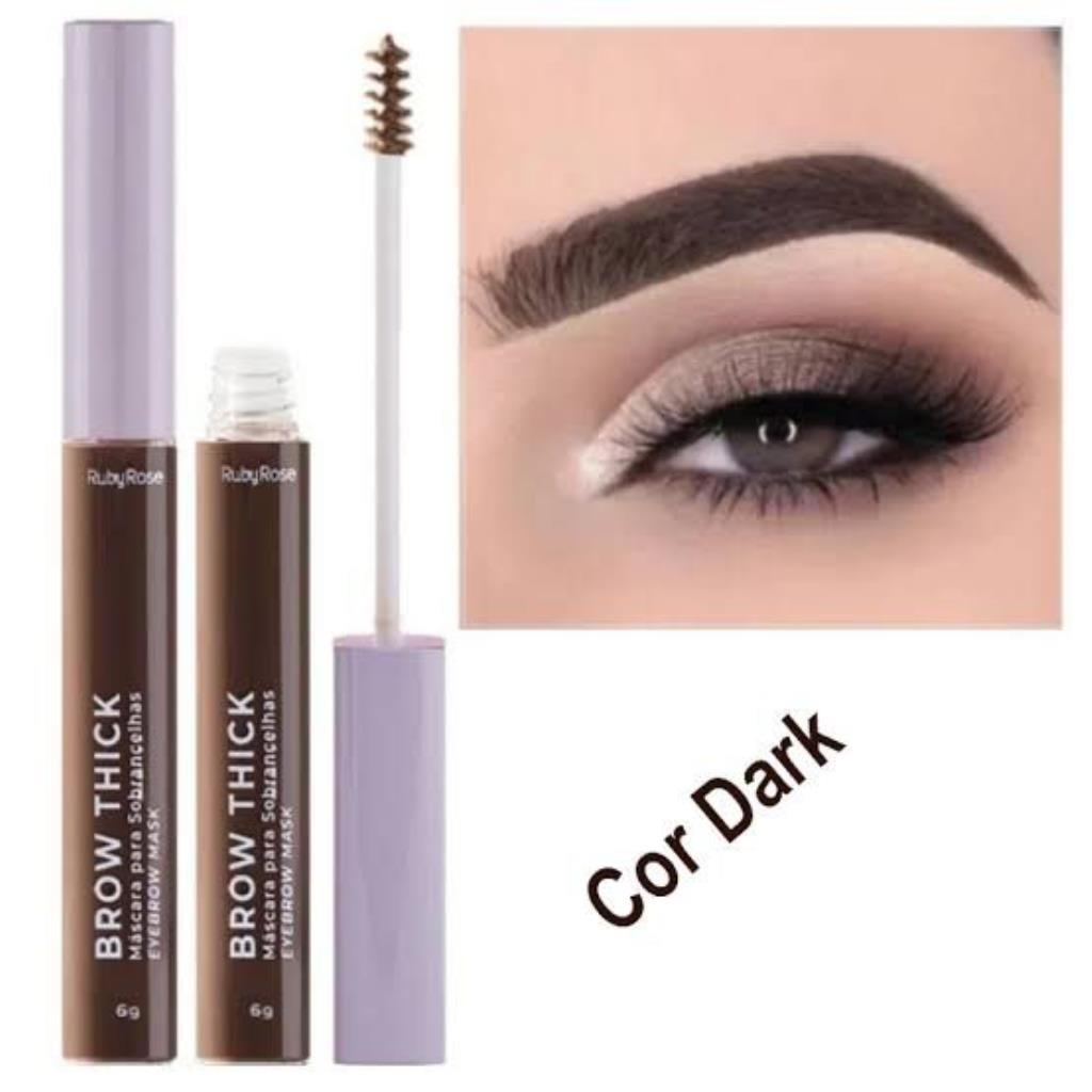 MASCARA PARA SOBRANCELHAS BROW THICK 03 DARK HBF2800-3 RUBY ROSE
