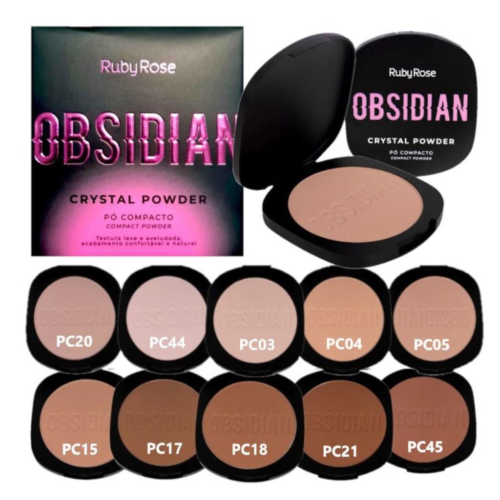 PO COMPACTO PC18 OBSIDIAN HB18008 RUBYROSE