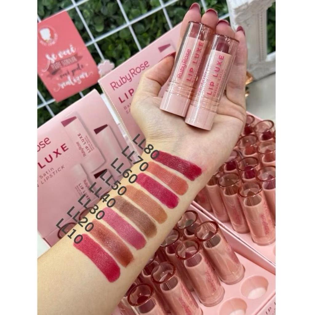 HBL6000-1 BATOM SATIN LIP LUXE LL10 RUBY ROSE