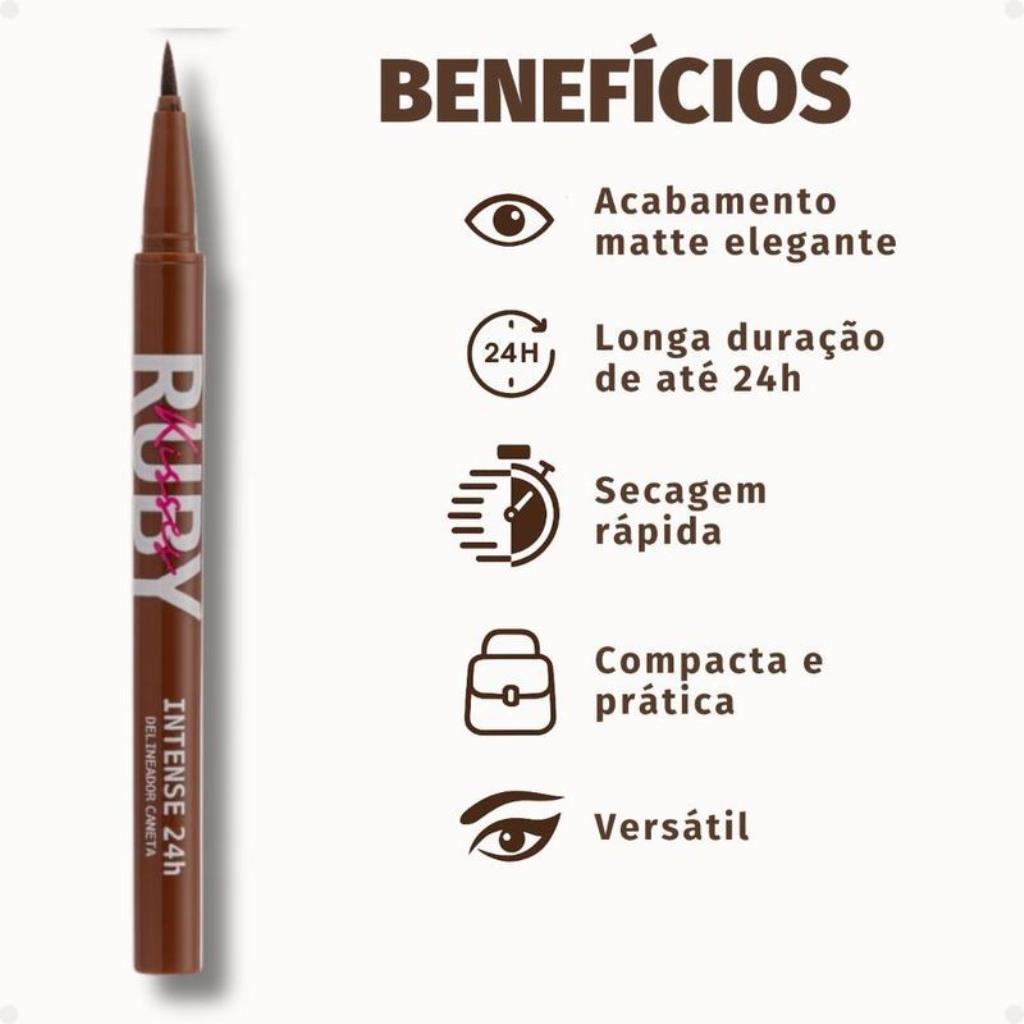 RK INTENSE 24H CANETA DELINEADORA MARROM
