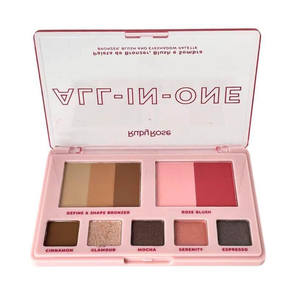 HBM1002 - PALETA DE BRONZER, BLUSH E SOMBRA ALL IN ONE - RUBY ROSE