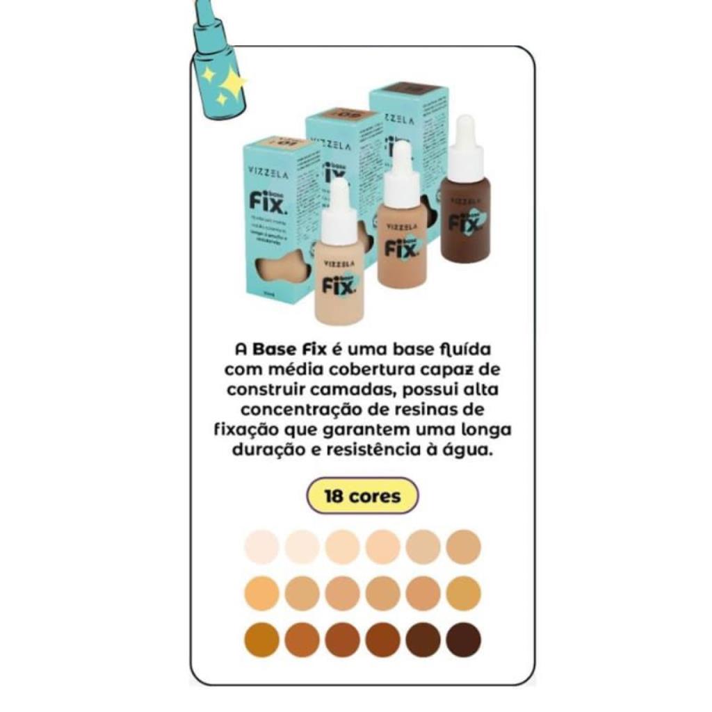 BASE LIQUIDA FIX VIZZELA - COR 07