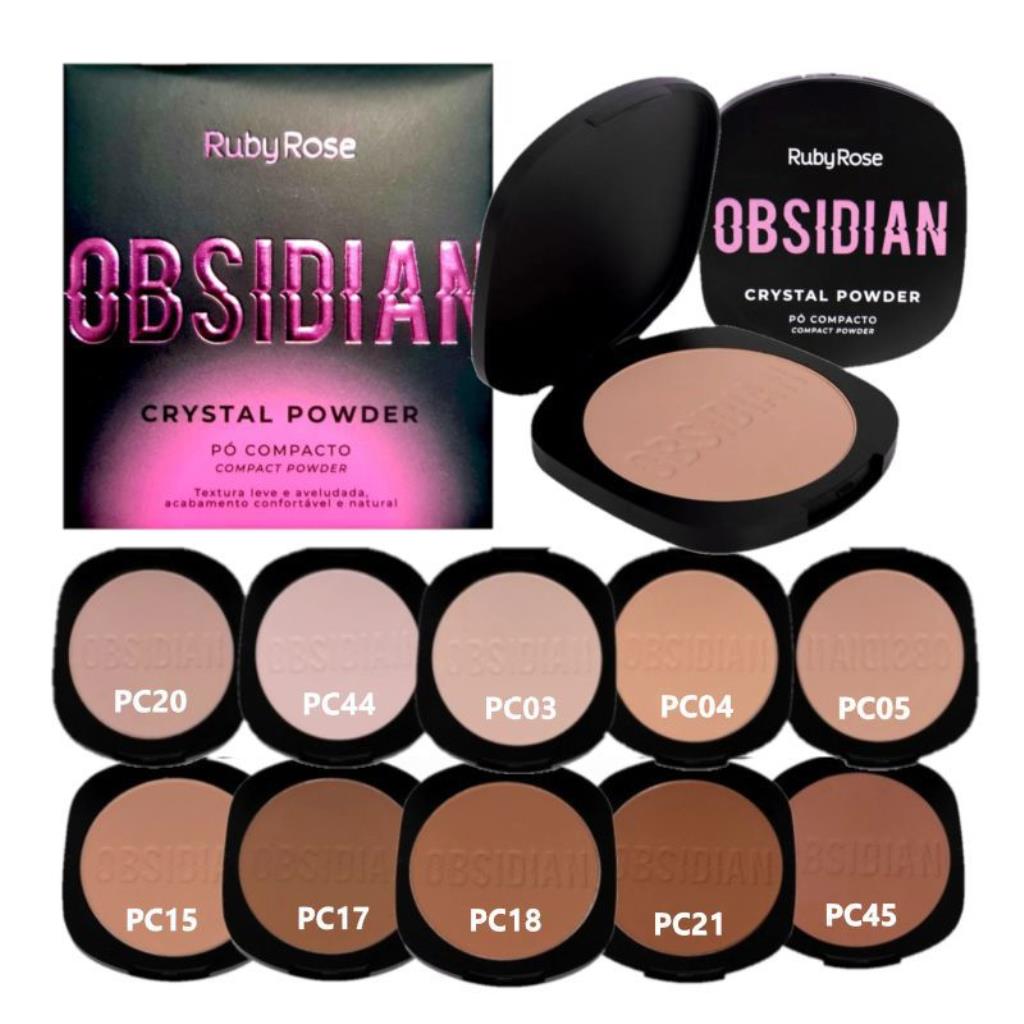 PO COMPACTO PC20 OBSIDIAN HB18001-RUBYROSE