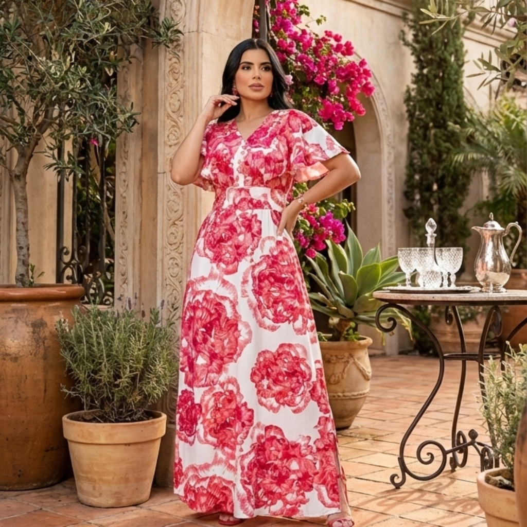 Vestido Isadora - Malha Fluity/ Estampado