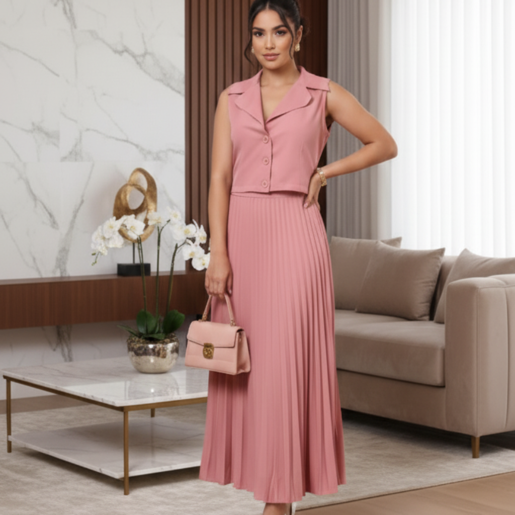 Conjunto Tabata - Alfaiataria Plissada