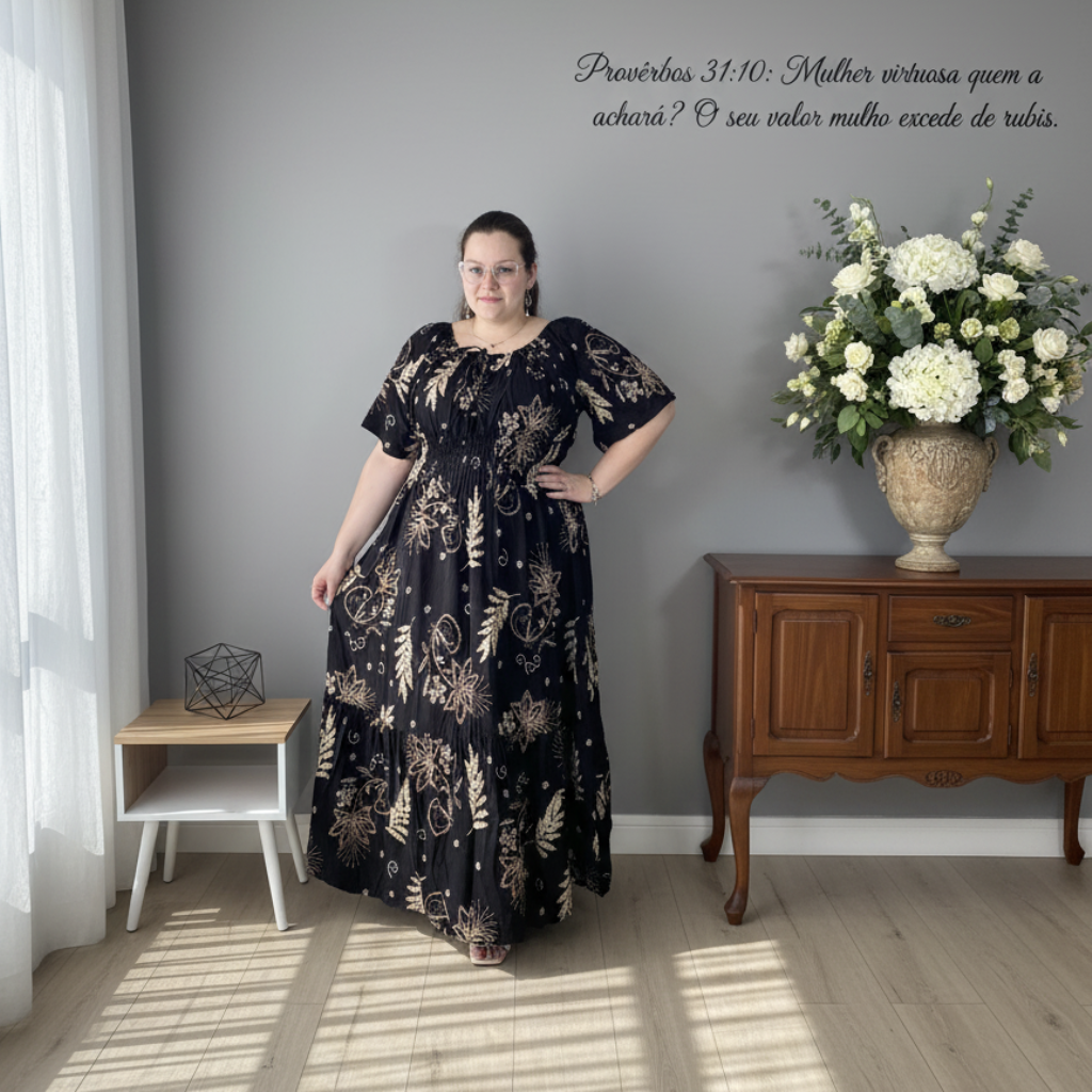 Vestido Maacá - Plus Size - Viscolinho