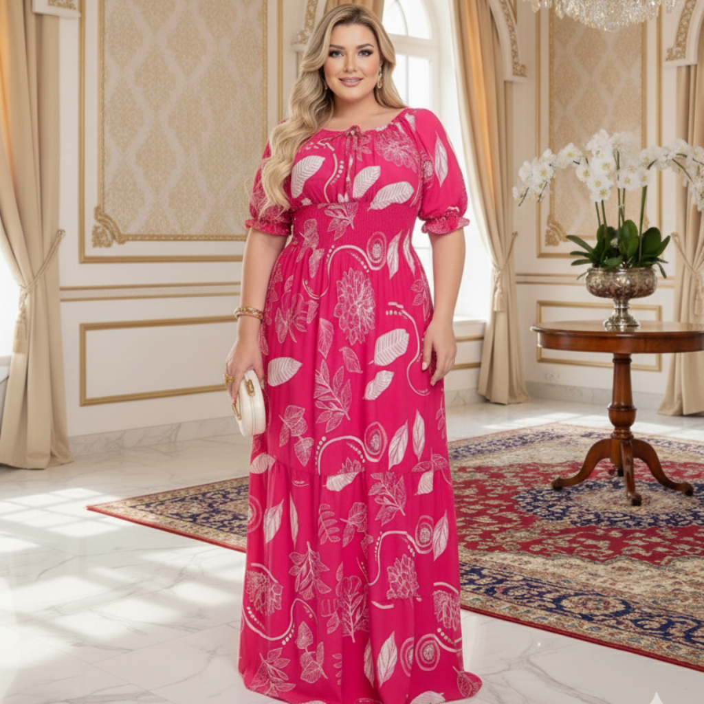 Vestido Betina - Slim/ manga princesa