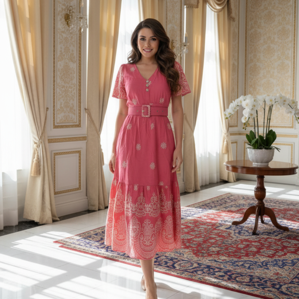 Vestido Mirian - Viscolinho Forrado